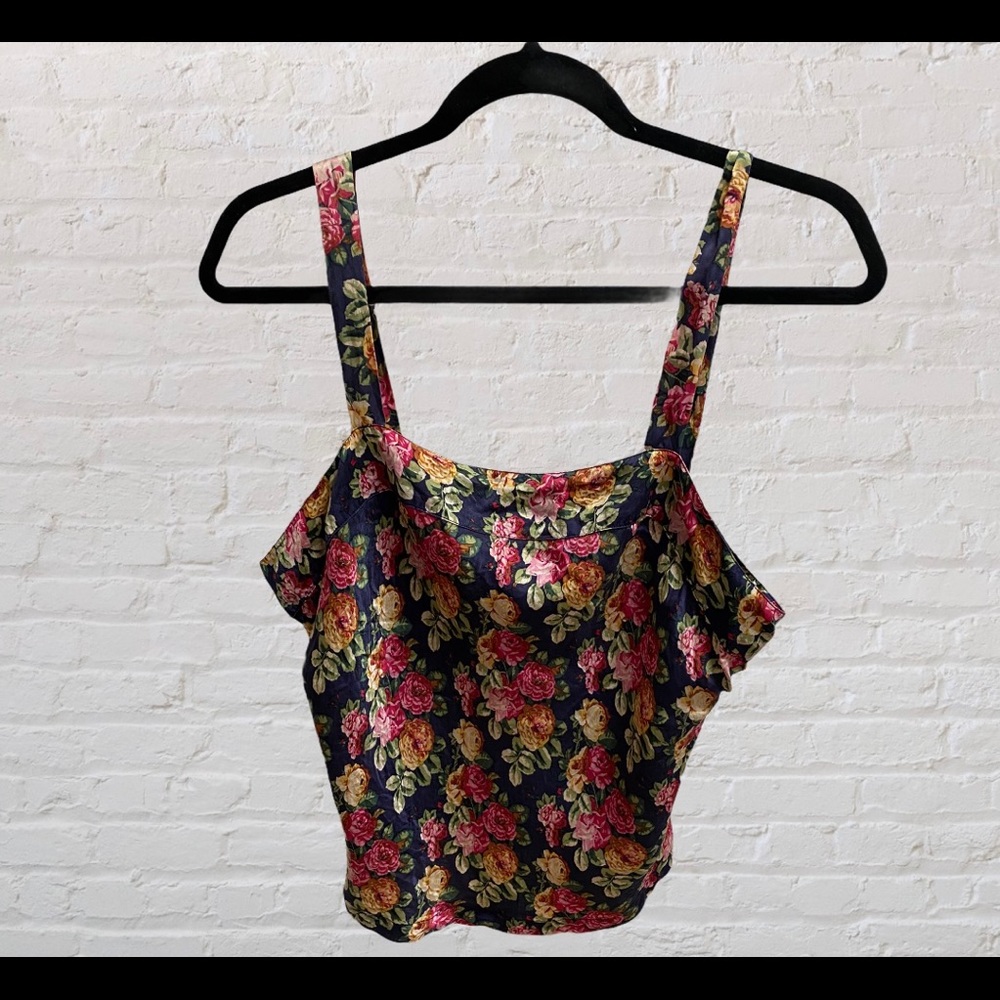 Vintage Victoria’s Secret 100% Silk Floral Top L